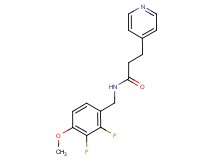 N-(2,3-difluoro-4-methoxybenzyl)-3-pyridin-4-ylpropanamide