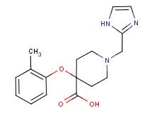 1-(1H-imidazol-2-ylmethyl)-4-(2-methylphenoxy)piperidine-4-carboxylic acid