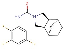 (1R*,2R*,6S*,7S*)-N-(2,3,5-trifluorophenyl)-4-azatricyclo[5.2.1.0~2,6~]decane-4-carboxamide