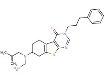 7-[ethyl(2-methyl-2-propen-1-yl)amino]-3-(3-phenylpropyl)-5,6,7,8-tetrahydro[1]benzothieno[2,3-d]pyrimidin-4(3H)-one