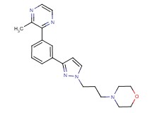 4-(3-{3-[3-(3-methyl-2-pyrazinyl)phenyl]-1H-pyrazol-1-yl}propyl)morpholine