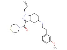 1-allyl-N-[2-(3-methoxyphenyl)ethyl]-3-(4-thiomorpholinylcarbonyl)-4,5,6,7-tetrahydro-1H-indazol-5-amine