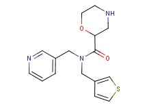 N-(3-pyridinylmethyl)-N-(3-thienylmethyl)-2-morpholinecarboxamide dihydrochloride