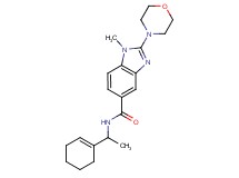 N-[1-(1-cyclohexen-1-yl)ethyl]-1-methyl-2-(4-morpholinyl)-1H-benzimidazole-5-carboxamide
