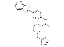 N-[4-(1H-benzimidazol-2-yl)phenyl]-1-(2-furylmethyl)-3-piperidinecarboxamide