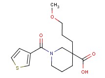 3-(3-methoxypropyl)-1-(3-thienylcarbonyl)-3-piperidinecarboxylic acid