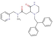 2-[1-(2,2-diphenylethyl)-3-oxo-2-piperazinyl]-N-methyl-N-(2-pyridinylmethyl)acetamide
