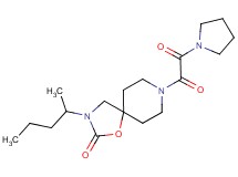 3-(1-methylbutyl)-8-[oxo(pyrrolidin-1-yl)acetyl]-1-oxa-3,8-diazaspiro[4.5]decan-2-one