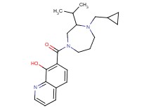 7-{[4-(cyclopropylmethyl)-3-isopropyl-1,4-diazepan-1-yl]carbonyl}-8-quinolinol