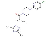 1-(5-chloro-2-pyridinyl)-4-[3-(3,5-dimethyl-1H-1,2,4-triazol-1-yl)-2-methylpropanoyl]piperazine
