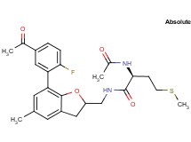 N~2~-acetyl-N~1~-{[7-(5-acetyl-2-fluorophenyl)-5-methyl-2,3-dihydro-1-benzofuran-2-yl]methyl}-L-methioninamide