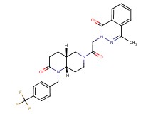 (4aR*,8aS*)-6-[(4-methyl-1-oxo-2(1H)-phthalazinyl)acetyl]-1-[4-(trifluoromethyl)benzyl]octahydro-1,6-naphthyridin-2(1H)-one