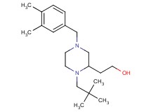 2-[4-(3,4-dimethylbenzyl)-1-(2,2-dimethylpropyl)-2-piperazinyl]ethanol