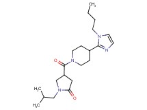4-{[4-(1-butyl-1H-imidazol-2-yl)piperidin-1-yl]carbonyl}-1-isobutylpyrrolidin-2-one