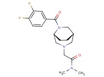 2-[(1S*,5R*)-6-(3,4-difluorobenzoyl)-3,6-diazabicyclo[3.2.2]non-3-yl]-N,N-dimethylacetamide