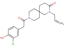 2-allyl-9-[(3-chloro-4-hydroxyphenyl)acetyl]-2,9-diazaspiro[5.5]undecan-3-one