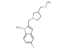 5-fluoro-2-{[3-(methoxymethyl)pyrrolidin-1-yl]methyl}-1-methyl-1H-indole