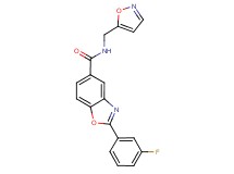 2-(3-fluorophenyl)-N-(isoxazol-5-ylmethyl)-1,3-benzoxazole-5-carboxamide