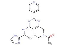 7-acetyl-N-[1-(1H-imidazol-2-yl)ethyl]-2-pyridin-4-yl-5,6,7,8-tetrahydropyrido[3,4-d]pyrimidin-4-amine
