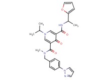 N'-[1-(2-furyl)ethyl]-1-isopropyl-N-methyl-4-oxo-N-[4-(1H-pyrazol-1-yl)benzyl]-1,4-dihydro-3,5-pyridinedicarboxamide