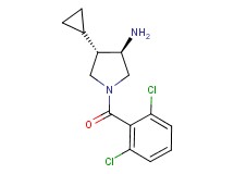 (3R*,4S*)-4-cyclopropyl-1-(2,6-dichlorobenzoyl)-3-pyrrolidinamine