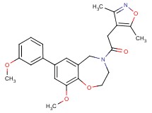 4-[(3,5-dimethyl-4-isoxazolyl)acetyl]-9-methoxy-7-(3-methoxyphenyl)-2,3,4,5-tetrahydro-1,4-benzoxazepine