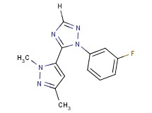 5-(1,3-dimethyl-1H-pyrazol-5-yl)-1-(3-fluorophenyl)-1H-1,2,4-triazole