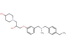 1-[3-(3-{[(4-ethylbenzyl)(methyl)amino]methyl}phenoxy)-2-hydroxypropyl]-4-piperidinol