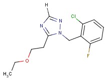 1-(2-chloro-6-fluorobenzyl)-5-(2-ethoxyethyl)-1H-1,2,4-triazole