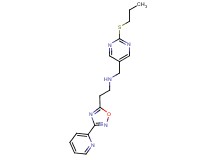 N-{[2-(propylthio)pyrimidin-5-yl]methyl}-2-(3-pyridin-2-yl-1,2,4-oxadiazol-5-yl)ethanamine