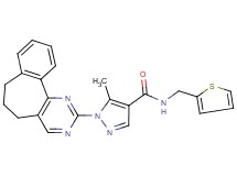 1-(6,7-dihydro-5H-benzo[6,7]cyclohepta[1,2-d]pyrimidin-2-yl)-5-methyl-N-(2-thienylmethyl)-1H-pyrazole-4-carboxamide