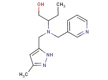 2-[[(3-methyl-1H-pyrazol-5-yl)methyl](pyridin-3-ylmethyl)amino]butan-1-ol