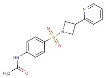 N-(4-{[3-(2-pyridinyl)-1-azetidinyl]sulfonyl}phenyl)acetamide