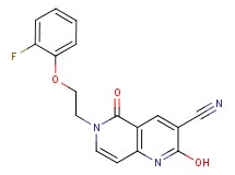 6-[2-(2-fluorophenoxy)ethyl]-2-hydroxy-5-oxo-5,6-dihydro-1,6-naphthyridine-3-carbonitrile