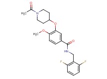 3-[(1-acetyl-4-piperidinyl)oxy]-N-(2,6-difluorobenzyl)-4-methoxybenzamide