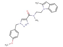1-(4-methoxybenzyl)-N-methyl-N-[2-(2-methyl-1H-indol-1-yl)ethyl]-1H-1,2,3-triazole-4-carboxamide