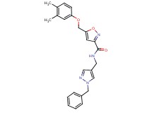 N-[(1-benzyl-1H-pyrazol-4-yl)methyl]-5-[(3,4-dimethylphenoxy)methyl]-3-isoxazolecarboxamide