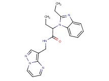2-(2-ethyl-1H-benzimidazol-1-yl)-N-(pyrazolo[1,5-a]pyrimidin-3-ylmethyl)butanamide