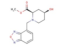 methyl (2R*,4S*)-1-(2,1,3-benzoxadiazol-4-ylmethyl)-4-hydroxypiperidine-2-carboxylate