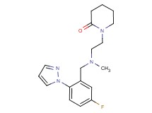 1-{2-[[5-fluoro-2-(1H-pyrazol-1-yl)benzyl](methyl)amino]ethyl}piperidin-2-one
