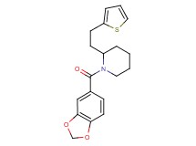 1-(1,3-benzodioxol-5-ylcarbonyl)-2-[2-(2-thienyl)ethyl]piperidine