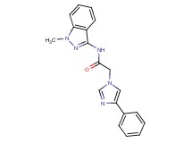 N-(1-methyl-1H-indazol-3-yl)-2-(4-phenyl-1H-imidazol-1-yl)acetamide trifluoroacetate
