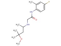 N-(4-fluoro-2-methylphenyl)-2-[(3-methoxy-1,3-dimethylbutyl)amino]acetamide