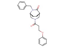 (1S*,5R*)-6-benzyl-3-(3-phenoxypropanoyl)-3,6-diazabicyclo[3.2.2]nonan-7-one