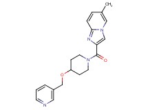 6-methyl-2-{[4-(3-pyridinylmethoxy)-1-piperidinyl]carbonyl}imidazo[1,2-a]pyridine