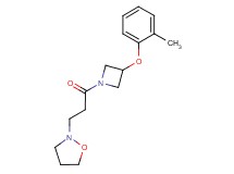 2-{3-[3-(2-methylphenoxy)azetidin-1-yl]-3-oxopropyl}isoxazolidine