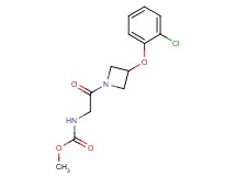 methyl {2-[3-(2-chlorophenoxy)-1-azetidinyl]-2-oxoethyl}carbamate