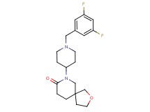 7-[1-(3,5-difluorobenzyl)piperidin-4-yl]-2-oxa-7-azaspiro[4.5]decan-8-one