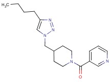 3-({4-[(4-butyl-1H-1,2,3-triazol-1-yl)methyl]-1-piperidinyl}carbonyl)pyridine trifluoroacetate