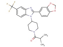 2-(1,3-benzodioxol-5-yl)-1-(1-isobutyryl-4-piperidinyl)-5-(trifluoromethyl)-1H-benzimidazole